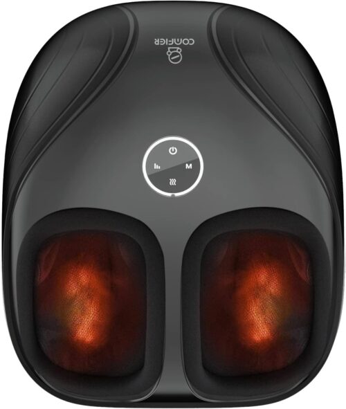 MASSEUR DE PIED. CHALEUR PETRISSAGE EN PROFONDEUR ROULEMENT 3D ET COMPRESSION D'AIR POUR UNE DETENTE COMPLETE